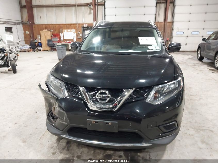 2016 Nissan Rogue Sv VIN: JN8AT2MT9GW012820 Lot: 43941527