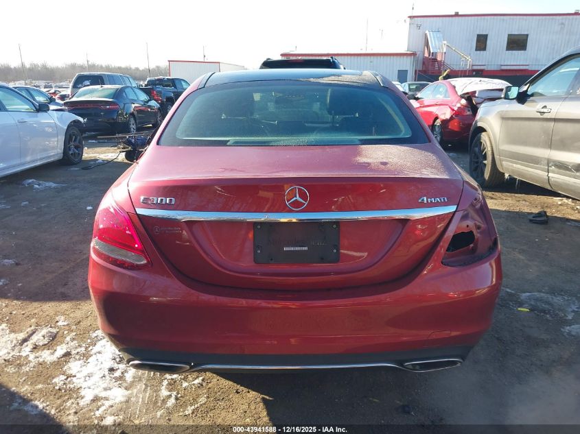 2016 Mercedes-Benz C 300 4Matic VIN: 55SWF4KB2GU155321 Lot: 43941588