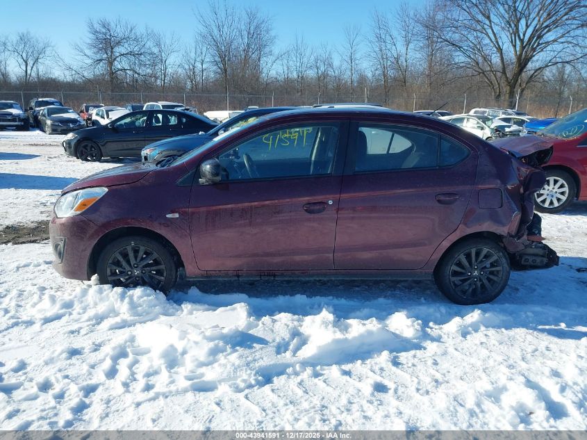 2020 Mitsubishi Mirage G4 Le/Se VIN: ML32F4FJ7LHF05768 Lot: 43941591