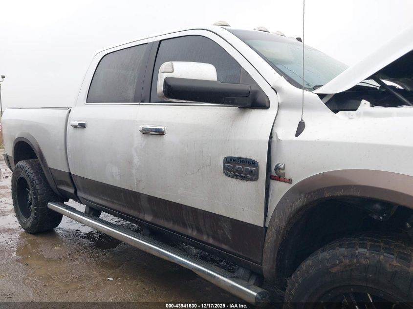 2018 Ram 2500 Longhorn 4X4 6'4 Box VIN: 3C6UR5GL0JG224684 Lot: 43941630