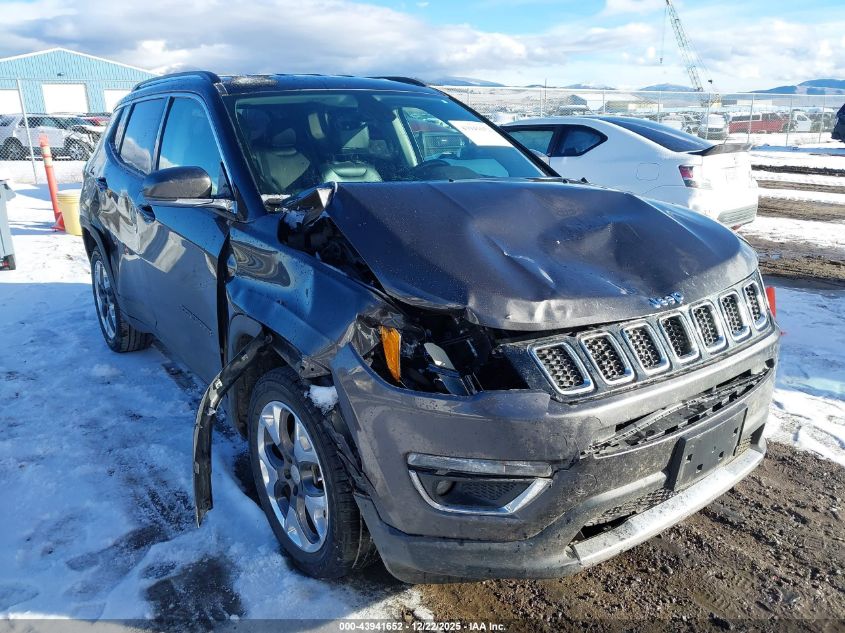 2018 Jeep Compass Limited 4X4 VIN: 3C4NJDCB3JT433310 Lot: 43941652