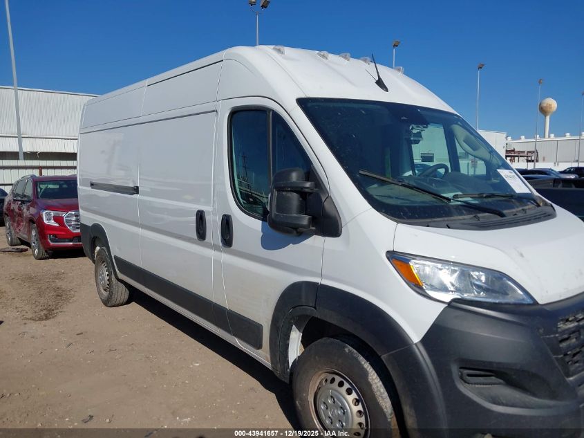 2025 Ram Promaster 3500 Tradesman High Roof 159 Wb W/Pass Seat VIN: 3C6MRVHG0SE549026 Lot: 43941657