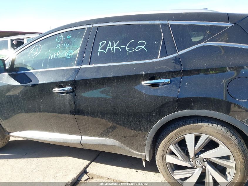 2020 Nissan Murano Sl Fwd VIN: 5N1AZ2CJ1LN166721 Lot: 43941668