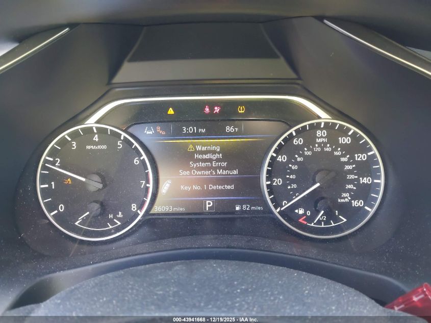 2020 Nissan Murano Sl Fwd VIN: 5N1AZ2CJ1LN166721 Lot: 43941668