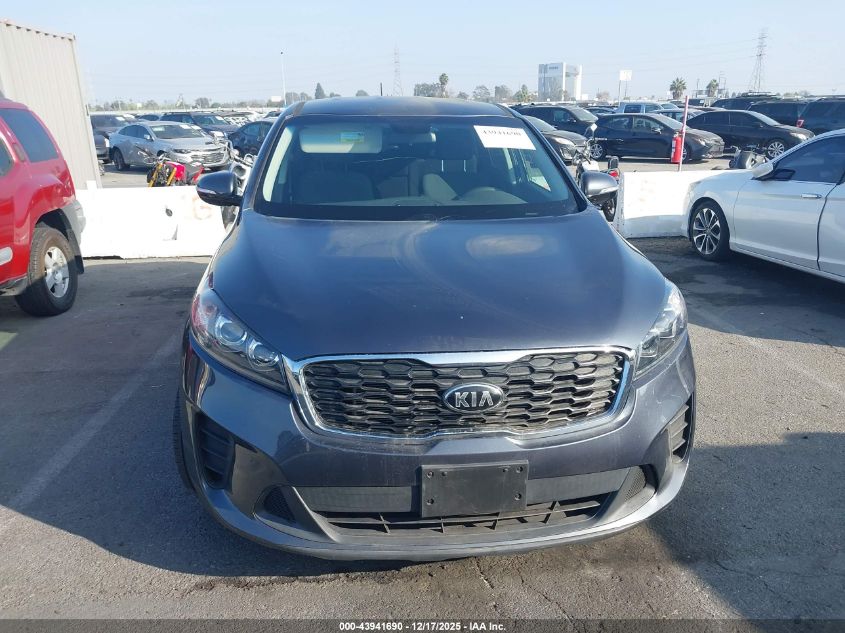 2020 Kia Sorento 2.4L Lx VIN: 5XYPGDA30LG623501 Lot: 43941690