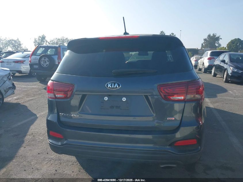 2020 Kia Sorento 2.4L Lx VIN: 5XYPGDA30LG623501 Lot: 43941690