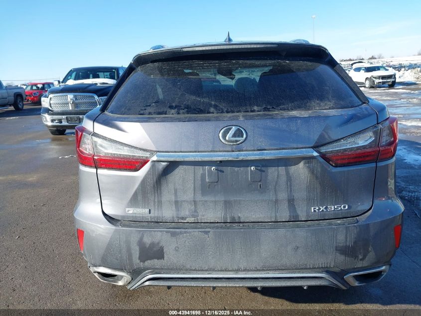 2018 Lexus Rx 350 F Sport VIN: 2T2BZMCA0JC145620 Lot: 43941698