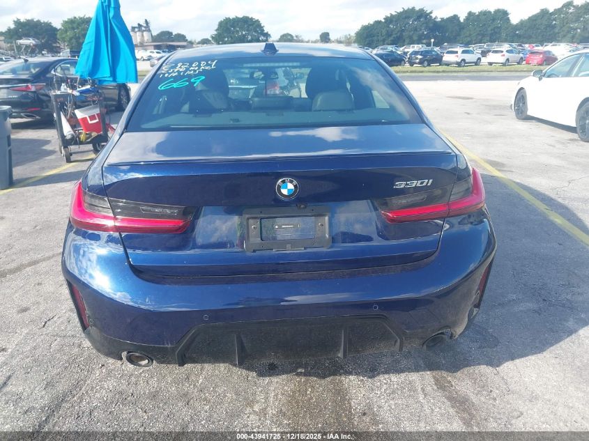 2025 BMW 330I VIN: 3MW69CW01S8E92004 Lot: 43941725