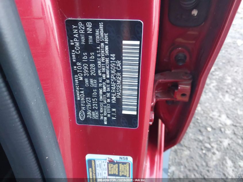 2023 Hyundai Elantra N Line VIN: KMHLR4AF5PU609144 Lot: 43941729