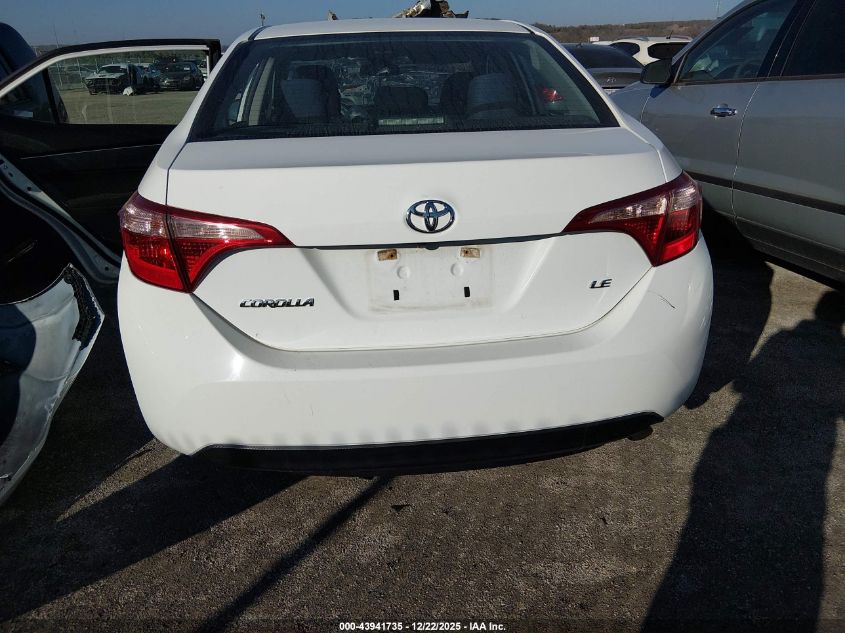 2019 Toyota Corolla Le VIN: 5YFBURHE9KP939707 Lot: 43941735