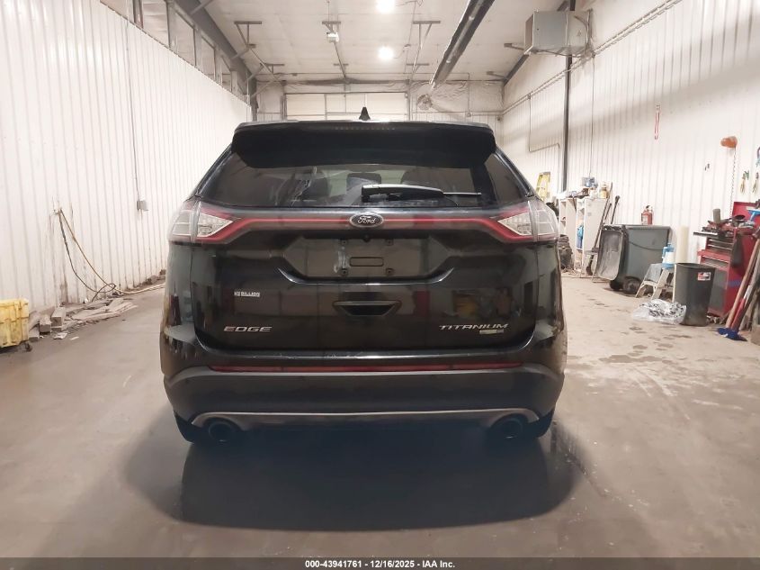 2015 Ford Edge Titanium VIN: 2FMTK4K97FBB10217 Lot: 43941761