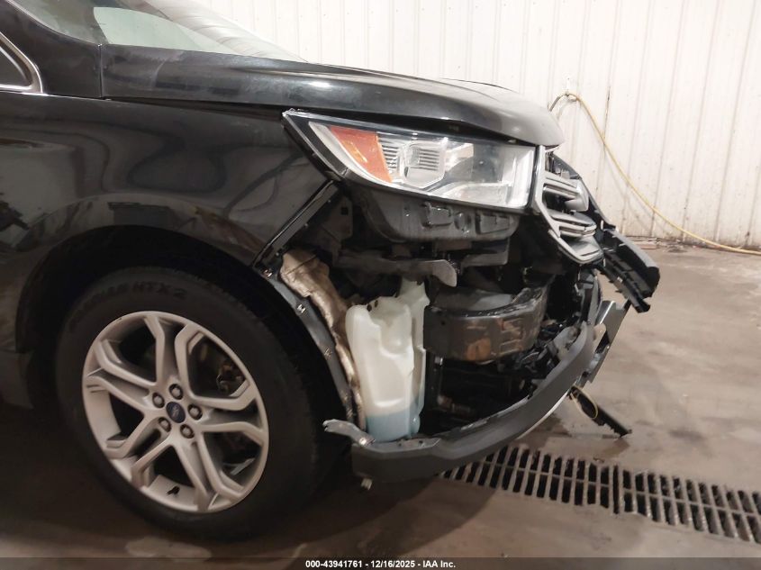 2015 Ford Edge Titanium VIN: 2FMTK4K97FBB10217 Lot: 43941761