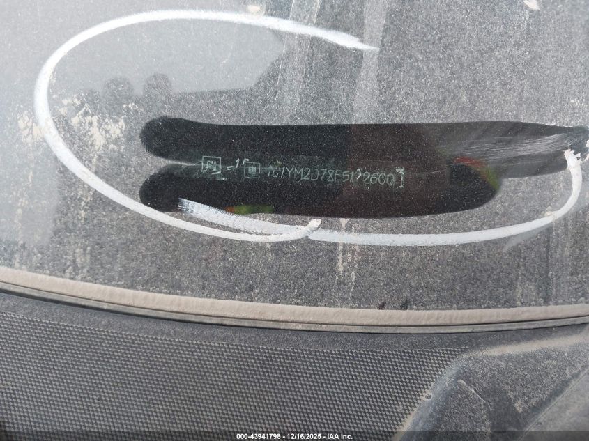 2015 Chevrolet Corvette Stingray Z51 VIN: 1G1YM2D78F5102600 Lot: 43941798