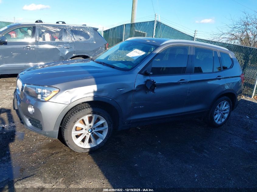 2017 BMW X3 Sdrive28I VIN: 5UXWZ7C30H0X39569 Lot: 43941822