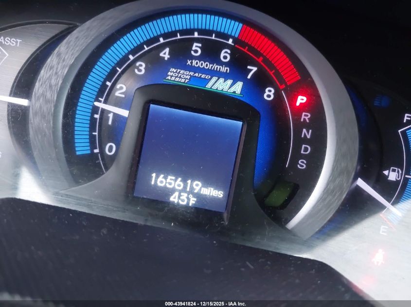 2010 Honda Insight Ex VIN: JHMZE2H72AS001998 Lot: 43941824