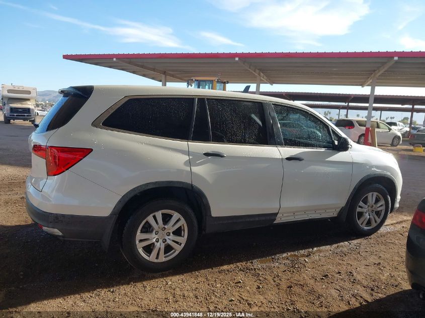 2016 Honda Pilot Lx VIN: 5FNYF5H14GB024096 Lot: 43941848