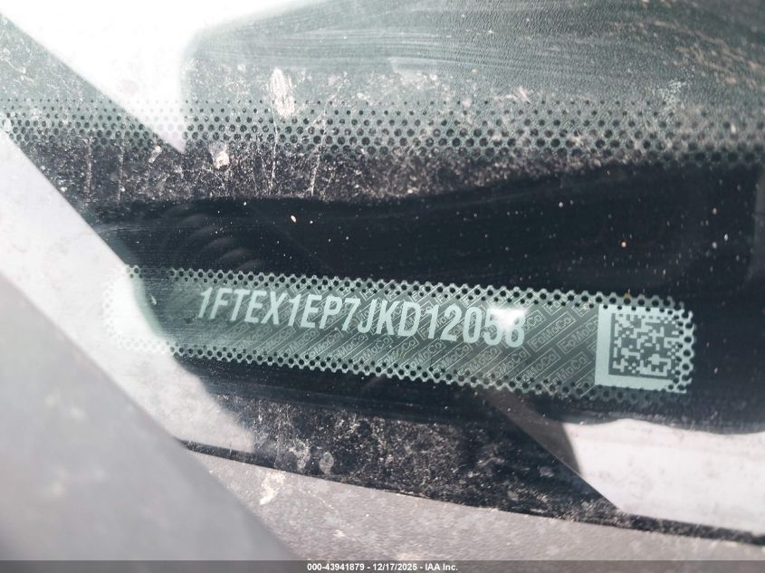 2018 Ford F-150 Xl VIN: 1FTEX1EP7JKD12058 Lot: 43941879