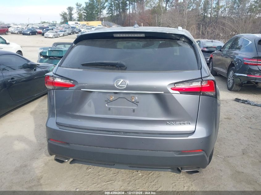 2017 Lexus Nx 200T VIN: JTJYARBZ2H2075487 Lot: 43942038