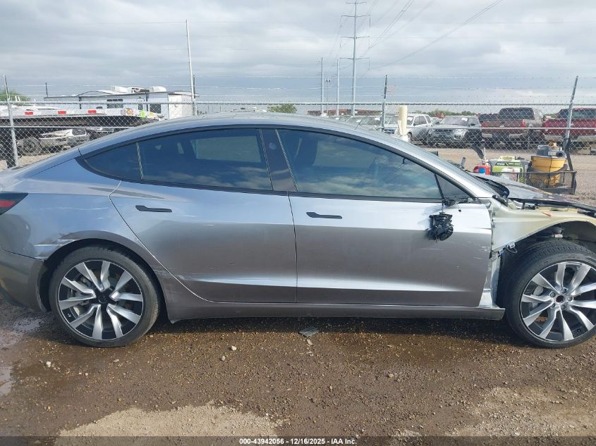 2025 Tesla Model 3 Long Range Rear-Wheel Drive/Standard Rear-Wheel Drive VIN: 5YJ3E1EAXSF888461 Lot: 43942056
