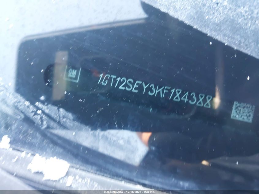 2019 GMC Sierra 2500Hd Denali VIN: 1GT12SEY3KF184388 Lot: 43942057
