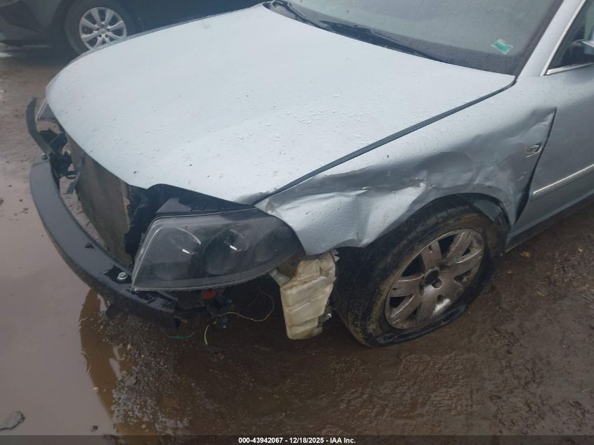 2001 Volkswagen Passat Glx VIN: WVWRH63BX1P129033 Lot: 43942067