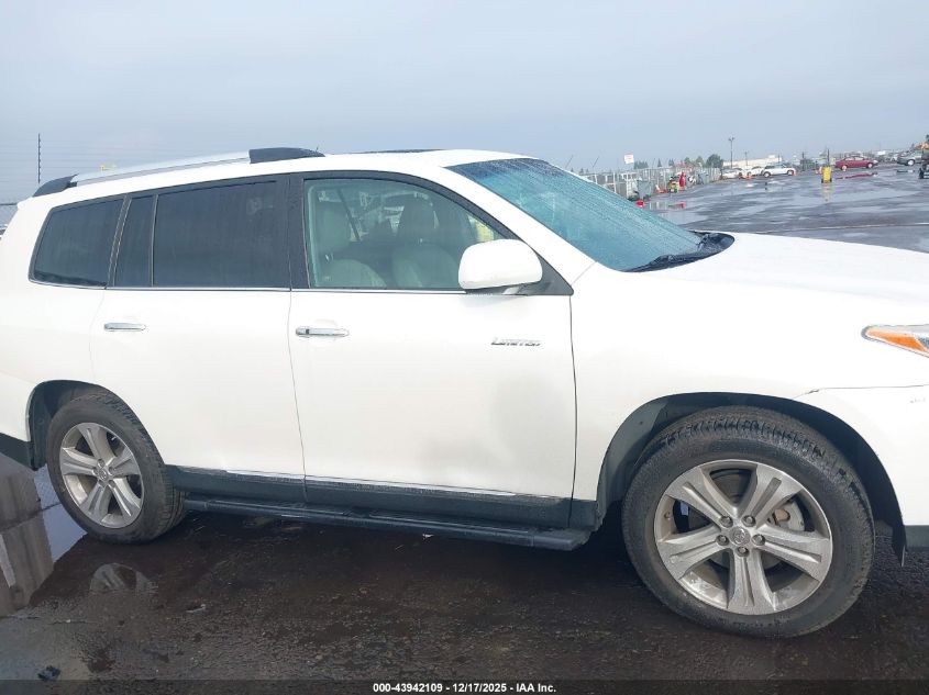 2013 Toyota Highlander Limited V6 VIN: 5TDDK3EH3DS250847 Lot: 43942109