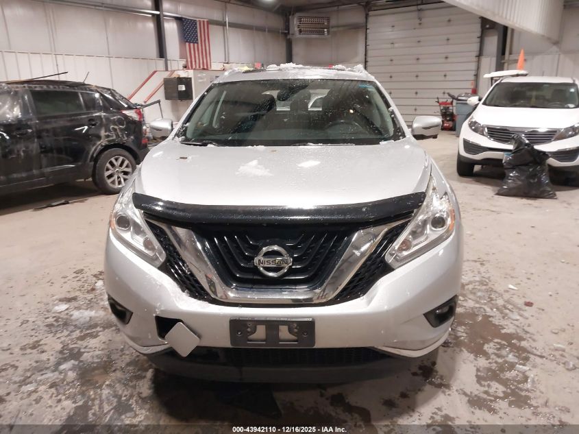 2016 Nissan Murano Sl VIN: 5N1AZ2MH1GN152965 Lot: 43942110