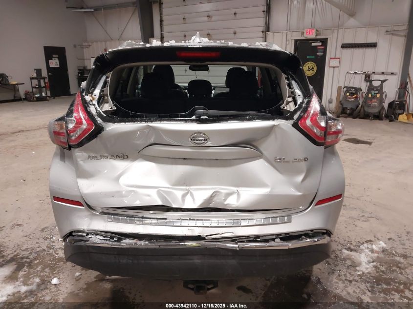 2016 Nissan Murano Sl VIN: 5N1AZ2MH1GN152965 Lot: 43942110