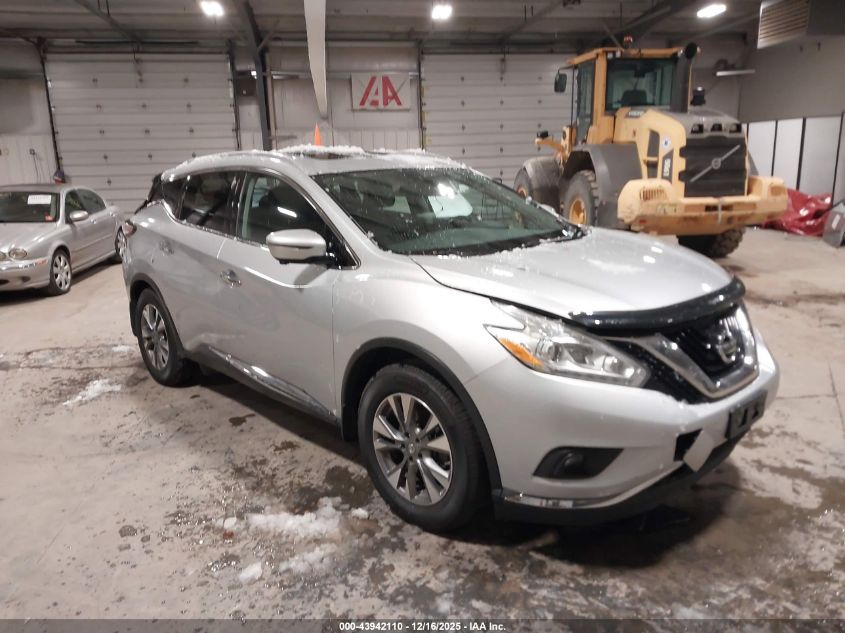 2016 Nissan Murano Sl VIN: 5N1AZ2MH1GN152965 Lot: 43942110