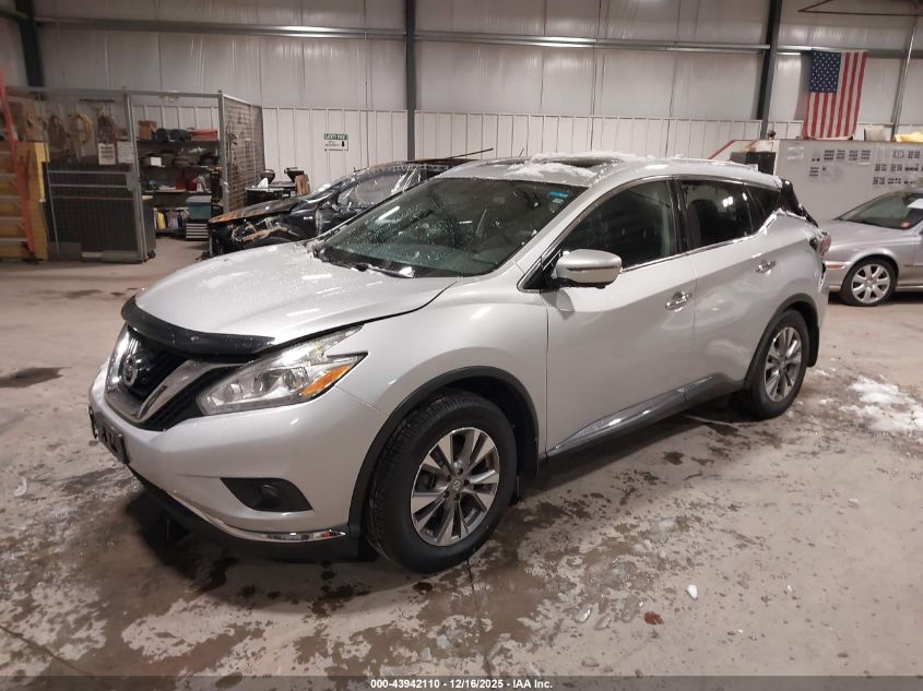 2016 Nissan Murano Sl VIN: 5N1AZ2MH1GN152965 Lot: 43942110