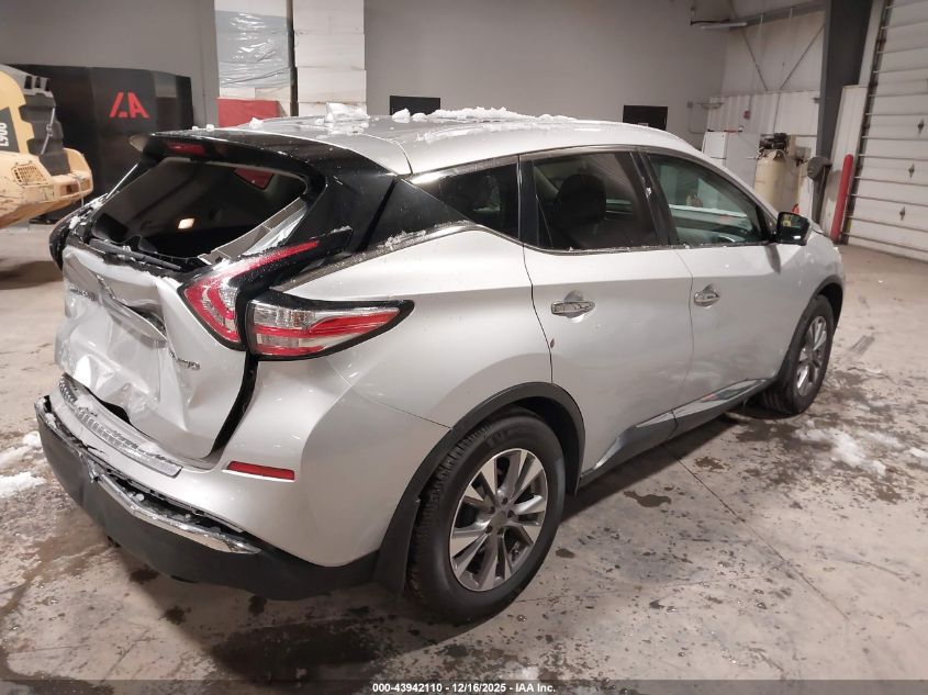 2016 Nissan Murano Sl VIN: 5N1AZ2MH1GN152965 Lot: 43942110