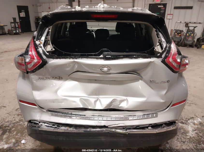 2016 Nissan Murano Sl VIN: 5N1AZ2MH1GN152965 Lot: 43942110
