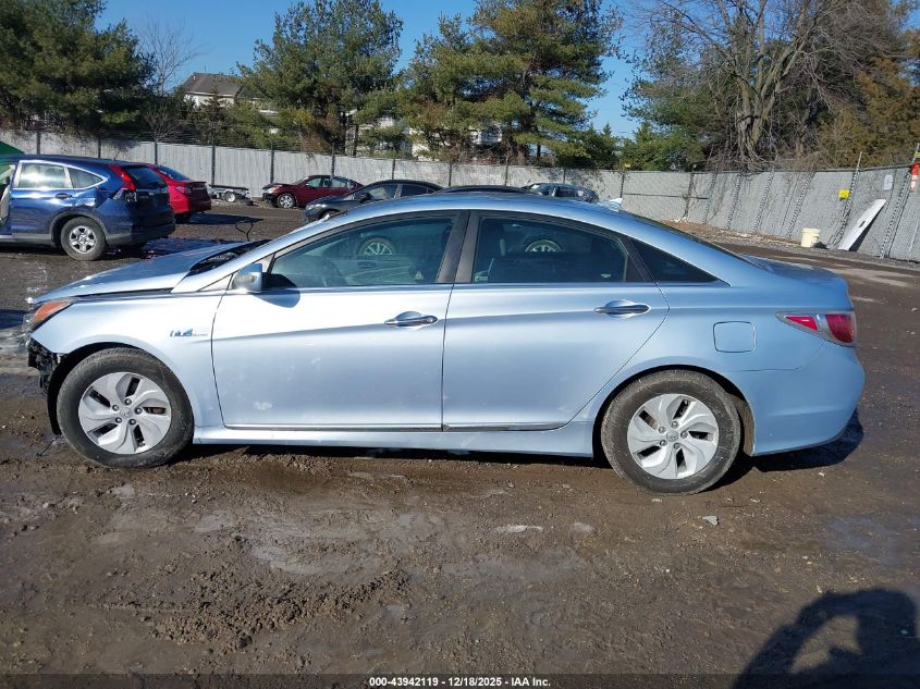 2013 Hyundai Sonata Hybrid VIN: KMHEC4A41DA074450 Lot: 43942119