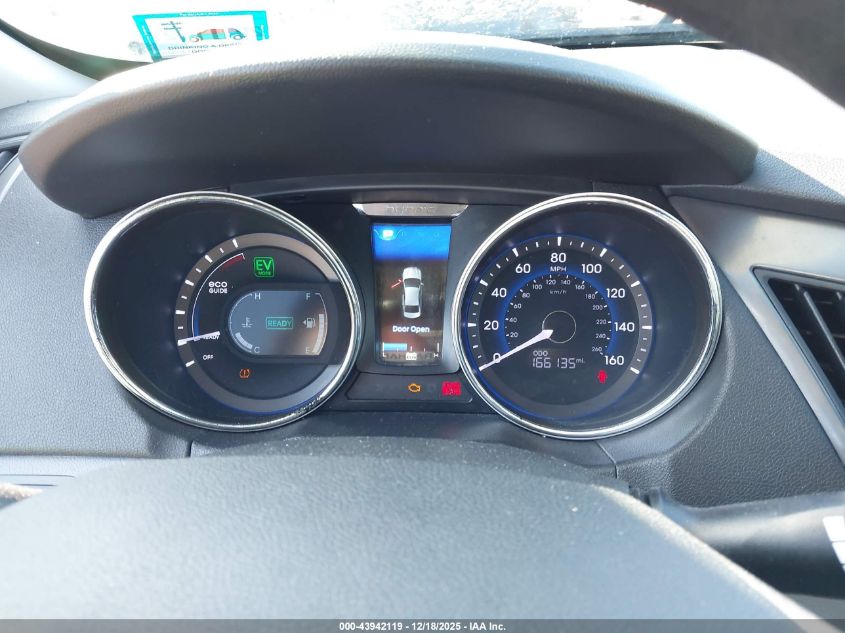 2013 Hyundai Sonata Hybrid VIN: KMHEC4A41DA074450 Lot: 43942119