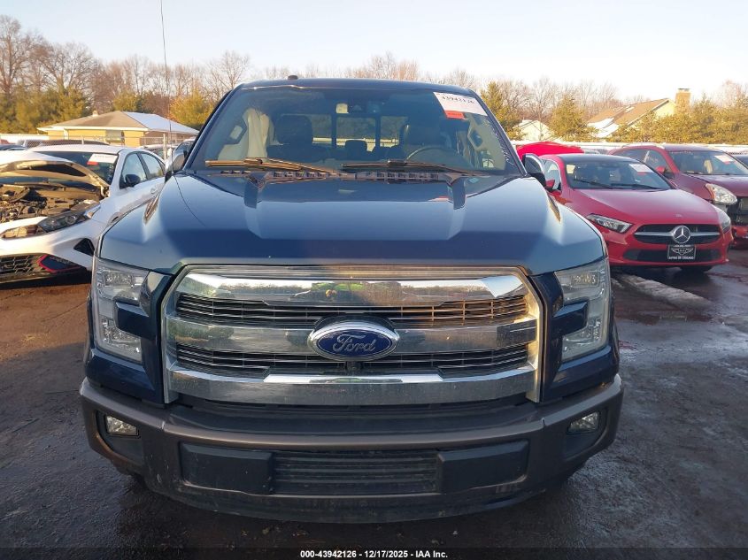 2016 Ford F-150 Lariat VIN: 1FTEX1CF6GFA98479 Lot: 43942126