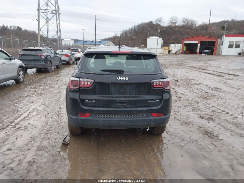 2018 Jeep Compass Sport 4X4 VIN: 3C4NJDAB1JT398379 Lot: 43942193