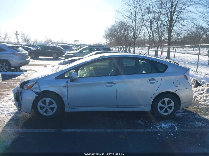 2012 Toyota Prius VIN: JTDKN3DU2C5398666 Lot: 43942213