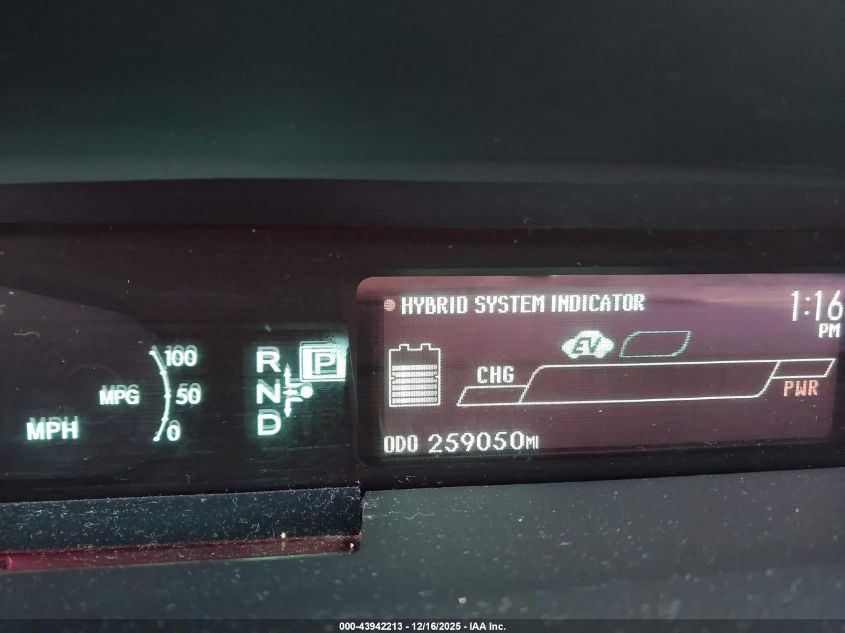 2012 Toyota Prius VIN: JTDKN3DU2C5398666 Lot: 43942213