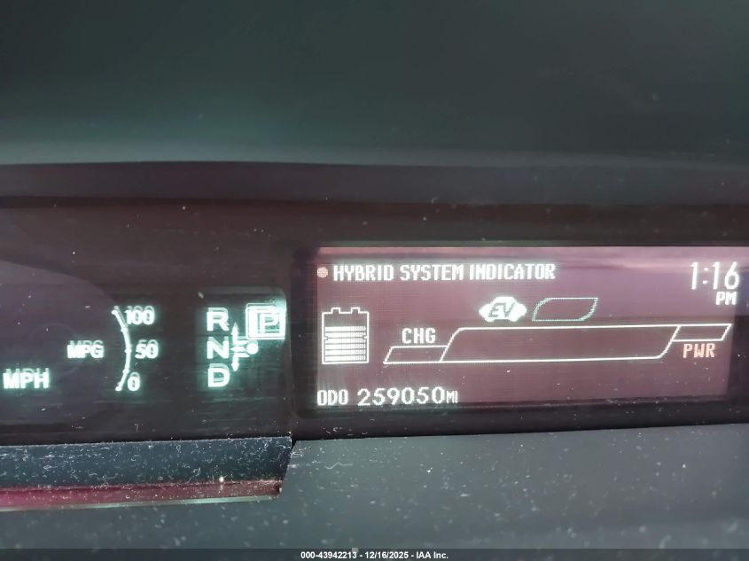 2012 Toyota Prius VIN: JTDKN3DU2C5398666 Lot: 43942213