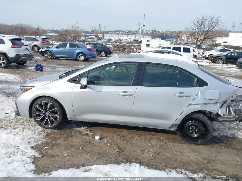 2022 Toyota Corolla Se VIN: JTDP4MCE1N3511935 Lot: 43942214