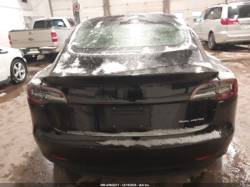 2022 Tesla Model 3 Long Range Dual Motor All-Wheel Drive VIN: 5YJ3E1EB4NF178971 Lot: 43942217