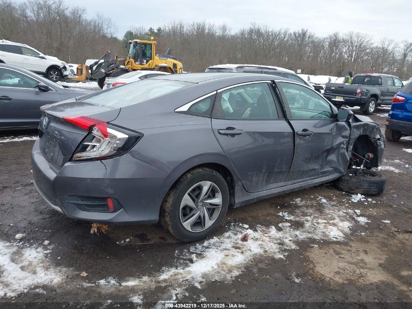 2019 Honda Civic Lx VIN: 2HGFC2E60KH580263 Lot: 43942219