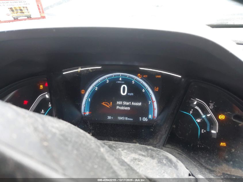 2019 Honda Civic Lx VIN: 2HGFC2E60KH580263 Lot: 43942219