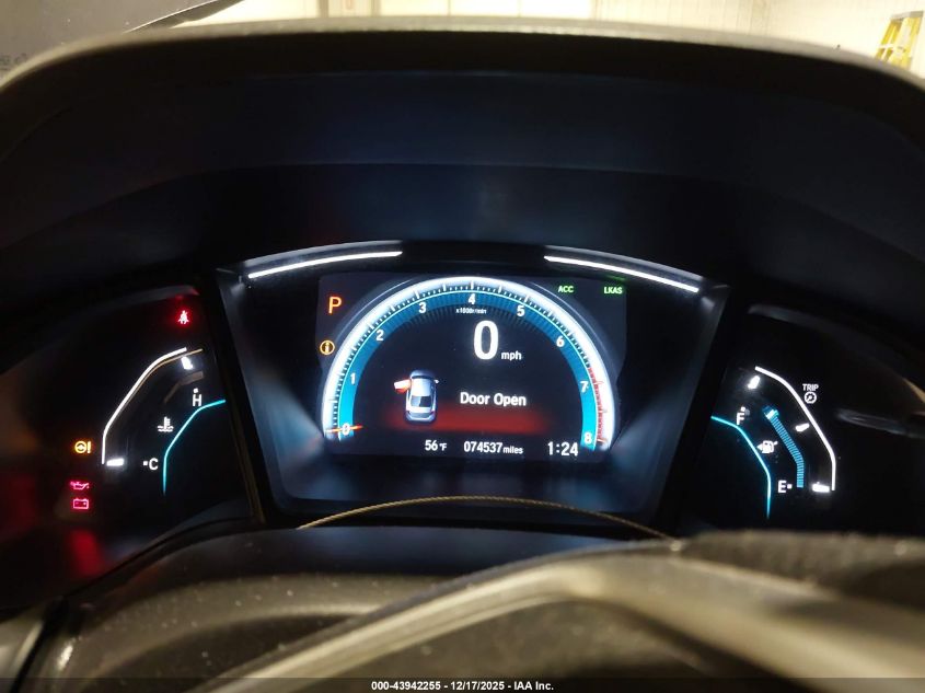 2019 Honda Civic Lx VIN: 19XFC2F67KE037047 Lot: 43942255