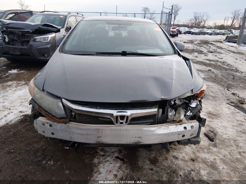 2012 Honda Civic Lx VIN: 19XFB2F55CE001367 Lot: 43942273