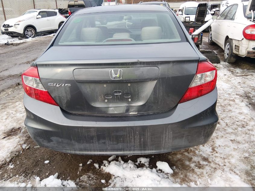 2012 Honda Civic Lx VIN: 19XFB2F55CE001367 Lot: 43942273