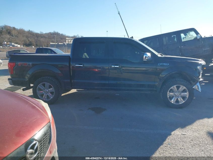 2019 Ford F-150 Lariat VIN: 1FTEW1E58KFB67303 Lot: 43942274