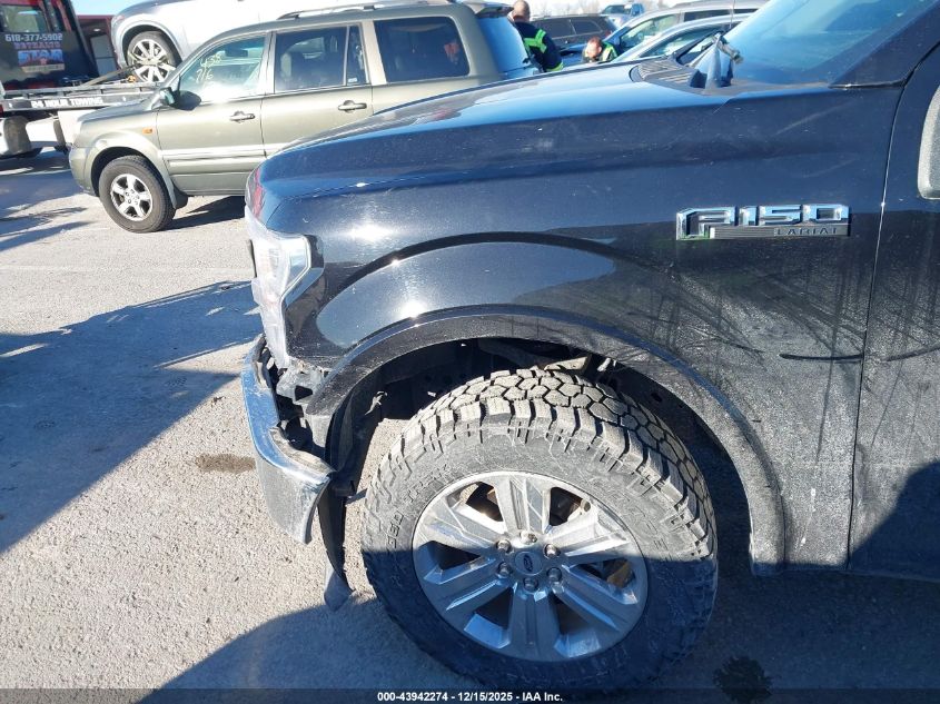 2019 Ford F-150 Lariat VIN: 1FTEW1E58KFB67303 Lot: 43942274