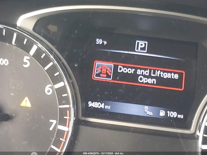 2017 Nissan Pathfinder Sl VIN: 5N1DR2MN2HC606978 Lot: 43942276