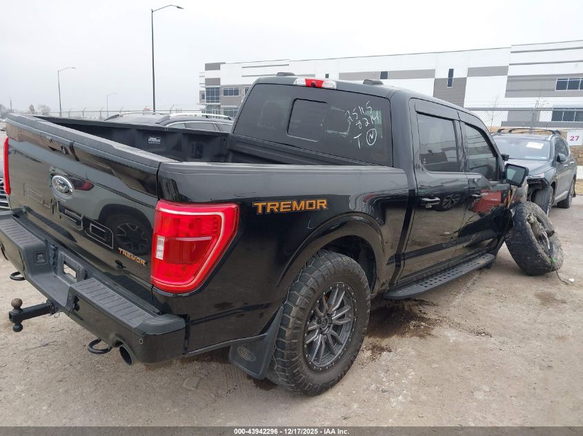 2021 Ford F-150 Tremor VIN: 1FTEW1E88MFC82626 Lot: 43942296